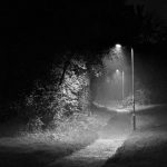 a path at night