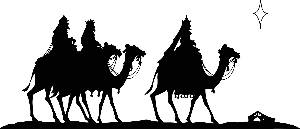 Three Wise Men (before they got to Jesus)